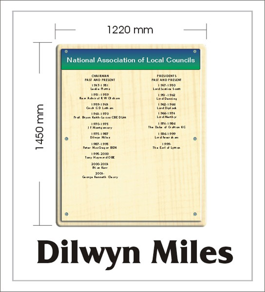 This glass honour board has a woodgrained  aluminium base to support the glass, the honour board is portable